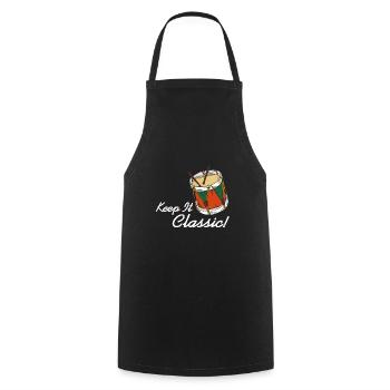 Afrobeat - Keep it classic - Kochschürze - Schwarz - Vorne - AI Model Male 185 dark (185cm)