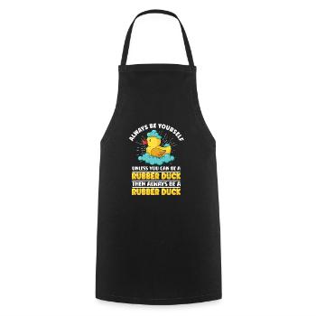Canard en caoutchouc Canards Chasse aux oiseaux Amoureux du canard Idée cadeau - Tablier de cuisine - noir - Devant - AI Model Male 185 dark (185cm)