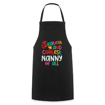 You are the most amazing and coolest childminder - Cooking Apron - black - Front - AI Model Male 185 dark (185cm)