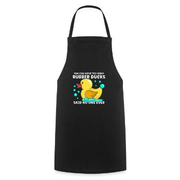 Rubber Duck Ducks Bird Hunt Duck lover Gift Idea - Cooking Apron - black - Front - AI Model Male 185 dark (185cm)