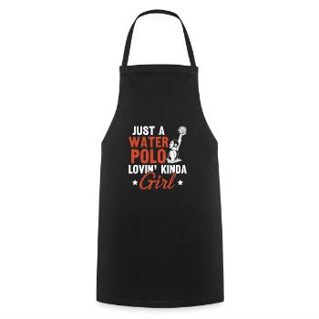 Water Polo Wasserball - Cooking Apron - black - Front - AI Model Male 185 dark (185cm)