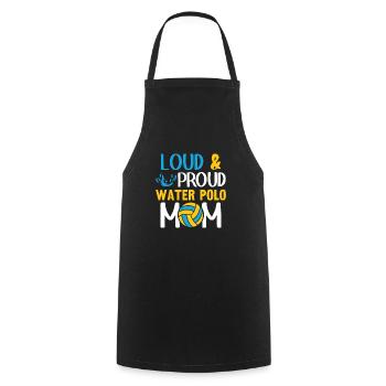 Water Polo Wasserball - Cooking Apron - black - Front - AI Model Male 185 dark (185cm)