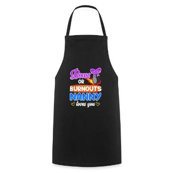 Loop or burnout love you childminder - Cooking Apron - black - Front - AI Model Male 185 dark (185cm)
