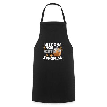 Cat RESCUE ANIMAL RIGHTS RESCUE Cat ADOPTION - Cooking Apron - black - Front - AI Model Male 185 dark (185cm)