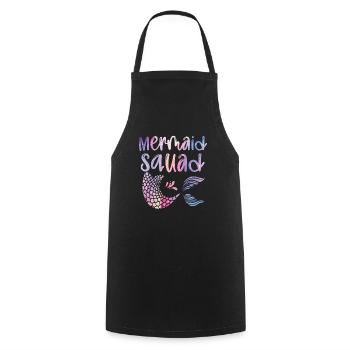Mermaid Squad Mythical Creature Fin Mermaid - Tablier de cuisine - noir - Devant - AI Model Male 185 dark (185cm)