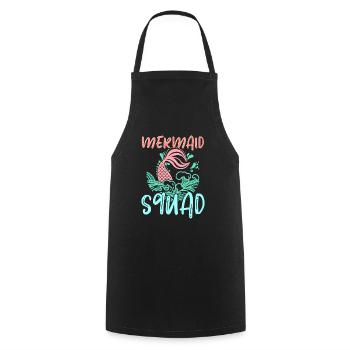 Mermaid Squad Mythical Creature Fin Mermaid - Tablier de cuisine - noir - Devant - AI Model Male 185 dark (185cm)