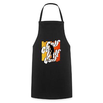 Golf - Cooking Apron - black - Front - AI Model Male 185 dark (185cm)