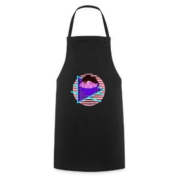 Cool Ramen Lover Vapor Wave Designs T-Shirt - Tablier de cuisine - noir - Devant - AI Model Male 185 dark (185cm)