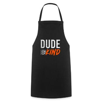 Dude Be Child - Cooking Apron - black - Front - AI Model Male 185 dark (185cm)