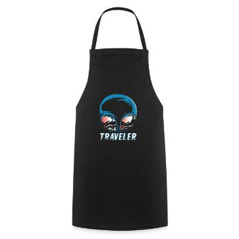 Musican Lover Headphones Just Music - Cooking Apron - black - Front - AI Model Male 185 dark (185cm)