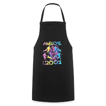 Awesome since 2001. Agility, Hundetraining - Cooking Apron - black - Front - AI Model Male 185 dark (185cm)