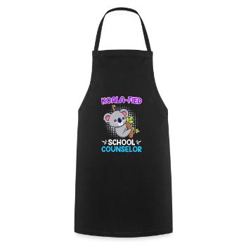Koala - fied Qualified School Companion - Cooking Apron - black - Front - AI Model Male 185 dark (185cm)