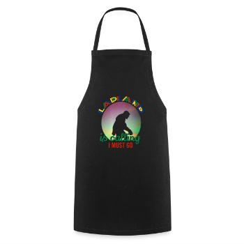 Lapland calls I need to go - Cooking Apron - black - Front - AI Model Male 185 dark (185cm)