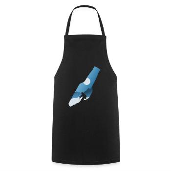 Apres Ski Beer Skiing Mountains Ski - Cooking Apron - black - Front - AI Model Male 185 dark (185cm)