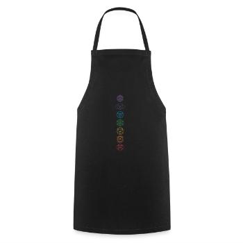 Hinduism Chakra Buddhism Sanskrit Meditation Vajr - Cooking Apron - black - Front - AI Model Male 185 dark (185cm)