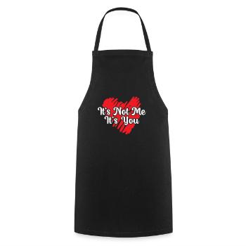 Valentinstag Herztag Amor Liebe Beziehung - Kochschürze - Schwarz - Vorne - AI Model Male 185 dark (185cm)
