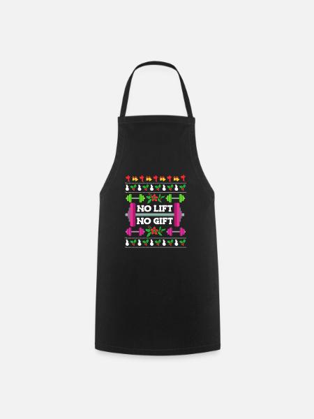 Kraftsport Trainer No Lift no Gift Hantel - Kochschürze - Schwarz