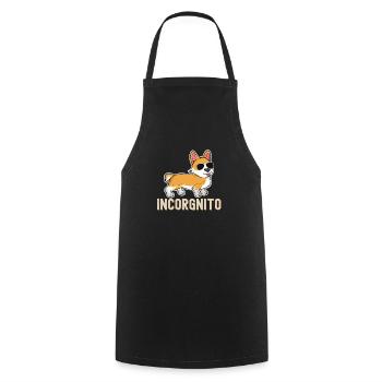Funny Incorgnito Welsh Corgi Owner Dog Lover Corgi - Cooking Apron - black - Front - AI Model Male 185 dark (185cm)