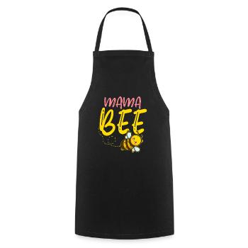 Mama Bee Imker Imkerin Honig Bauer Bienen - Kochschürze - Schwarz - Vorne - AI Model Male 185 dark (185cm)
