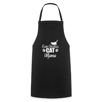 Exotic Shorthair Cat Mama British Cat - Cooking Apron - black - Front - AI Model Male 185 dark (185cm)