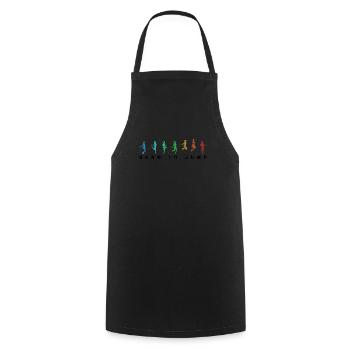Fitness Roping - Jumping rope for women - Cooking Apron - black - Front - AI Model Male 185 dark (185cm)
