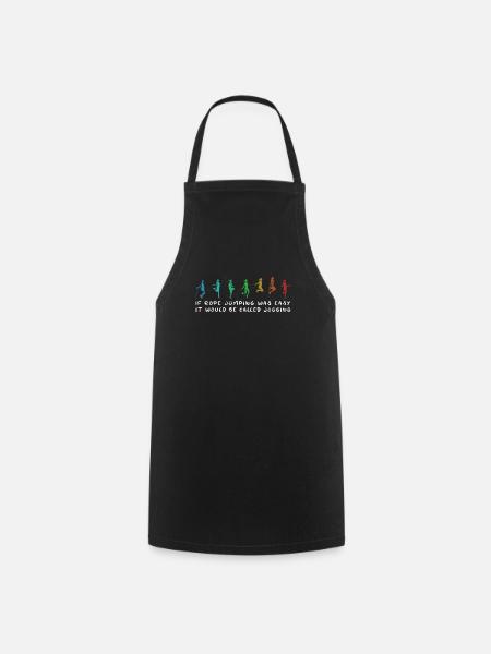Fitness Roping - Corde à sauter pour femme - Tablier de cuisine - noir