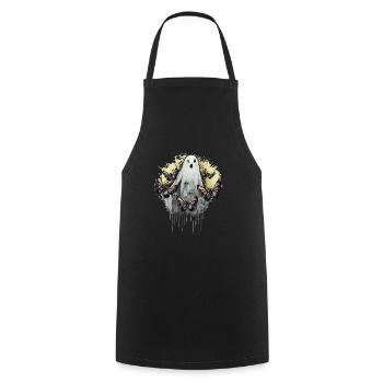 Effrayant Effrayant Effrayant Femme effrayante Halloween - Tablier de cuisine - noir - Devant - AI Model Male 185 dark (185cm)