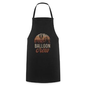 Équipage de ballon Montgolfière Vol en apesanteur - Tablier de cuisine - noir - Devant - AI Model Male 185 dark (185cm)