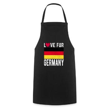 Deutschland Fahne - Kochschürze - Schwarz - Vorne - AI Model Male 185 dark (185cm)