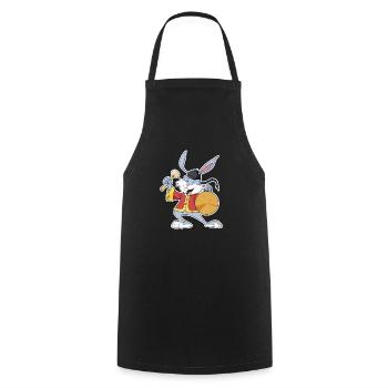 Happy Chinese New Year 2023 I Year Of The Rabbit - Cooking Apron - black - Front - AI Model Male 185 dark (185cm)