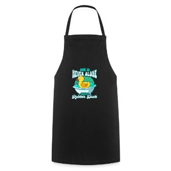 Rubber Duck Ducks Bird Hunt Duck lover Gift Idea - Cooking Apron - black - Front - AI Model Male 185 dark (185cm)