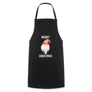 Merry Christmas Lustiges Weihnachtsshirt - Kochschürze - Schwarz - Vorne - AI Model Male 185 dark (185cm)