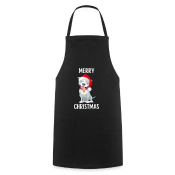 Merry Christmas Lustiges Weihnachtsshirt - Kochschürze - Schwarz - Vorne - AI Model Male 185 dark (185cm)