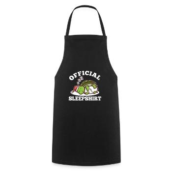 Official sleepshirt Turtle - Cooking Apron - black - Front - AI Model Male 185 dark (185cm)