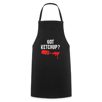 Habe Ketchup Gewürze Essen Liebhaber Tomaten Ketchup - Kochschürze - Schwarz - Vorne - AI Model Male 185 dark (185cm)