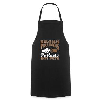 Malinois Belgian Shepherd Mechelaar Dog - Cooking Apron - black - Front - AI Model Male 185 dark (185cm)