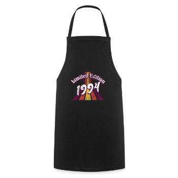 Limited Edition 1994 Vintage - Cooking Apron - black - Front - AI Model Male 185 dark (185cm)