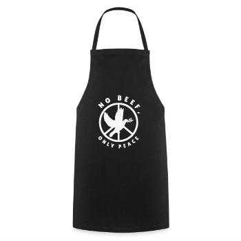 Nature Fan Peace Sign Dove Nature Positivity Bird - Cooking Apron - black - Front - AI Model Male 185 dark (185cm)