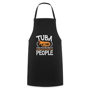 Tuba L’instrument pour les personnes intelligentes - Tablier de cuisine - noir - Devant - AI Model Male 185 dark (185cm)
