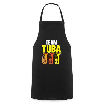 Team Tuba Player Musical Instrument Musician - Cooking Apron - black - Front - AI Model Male 185 dark (185cm)