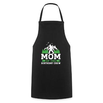 Bigfoot Party fournit maman de l’équipe d’anniversaire - Tablier de cuisine - noir - Devant - AI Model Male 185 dark (185cm)