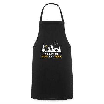 Bigfoot Party Supplies Keep On Hike And Seek - Cooking Apron - black - Front - AI Model Male 185 dark (185cm)