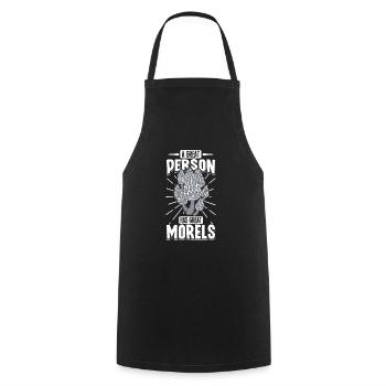 Morels Mushroom Picker Mushroom Farmer Mushroom - Tablier de cuisine - noir - Devant - AI Model Male 185 dark (185cm)