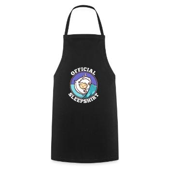 Official sleepshirt Sheep - Cooking Apron - black - Front - AI Model Male 185 dark (185cm)