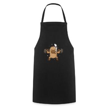 Platypus lifts weights Australia - Cooking Apron - black - Front - AI Model Male 185 dark (185cm)