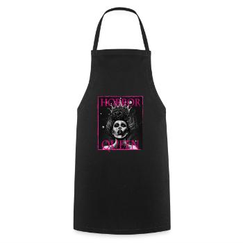 Evil Old Woman Horror Gothic Horror Witch Abstract - Cooking Apron - black - Front - AI Model Male 185 dark (185cm)