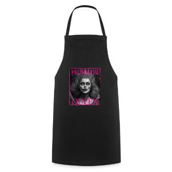 Evil Old Woman Horror Gothic Horror Witch Abstract - Cooking Apron - black - Front - AI Model Male 185 dark (185cm)
