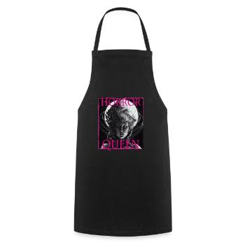 Evil Old Woman Horror Gothic Horror Witch Abstract - Cooking Apron - black - Front - AI Model Male 185 dark (185cm)
