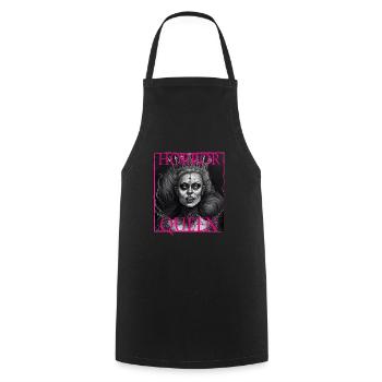 Evil Old Woman Horror Gothic Horror Witch Abstract - Cooking Apron - black - Front - AI Model Male 185 dark (185cm)
