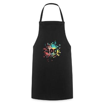 État Humeur Repos 400 Mauvaise demande Éclaboussure de couleur - Tablier de cuisine - noir - Devant - AI Model Male 185 dark (185cm)